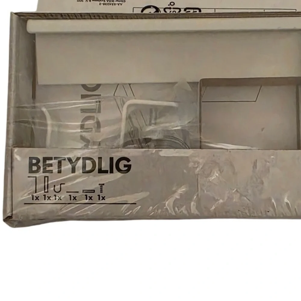 IKEA BETYDLIG Wall Ceiling Curtain Rod Bracket White 302.198.89 Set‎ of 2 NEW
